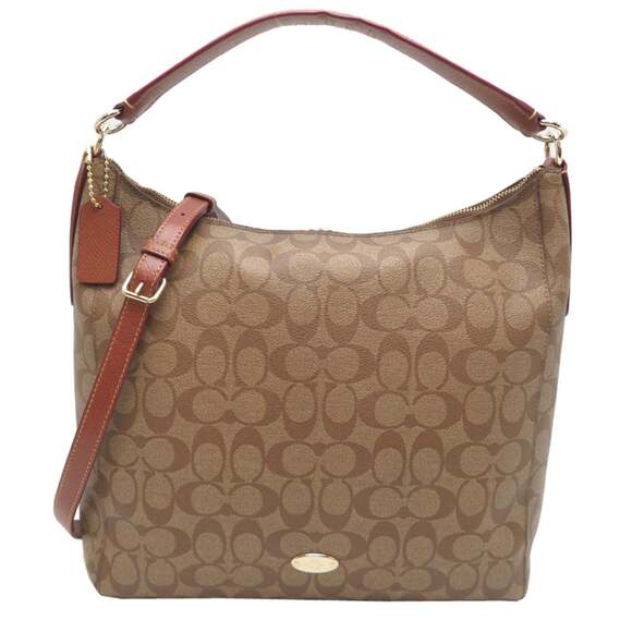 OTHERS Handbags - Coach Signature 2-Way Bag, Women's Handbag, F34910, PVC, Brown